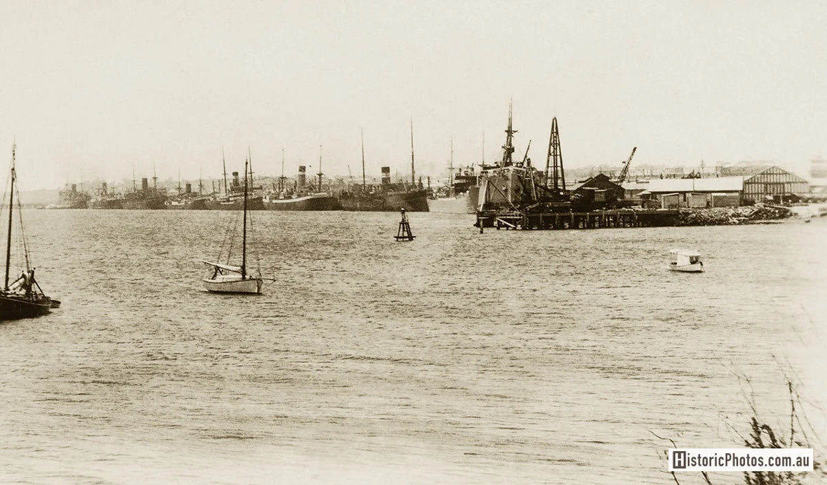View Of Harbour, Fremantle WA Australia c.1920