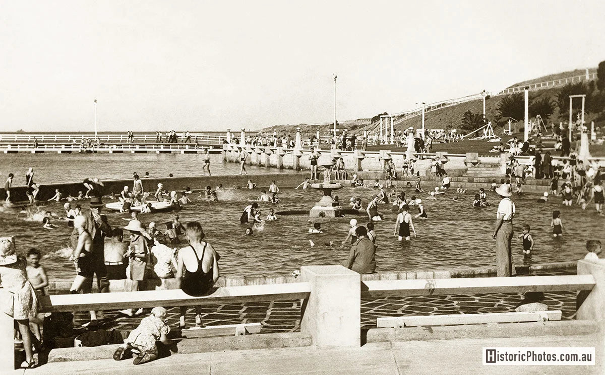 Eastern Beach Swimming Pool, Geelong VIC Australia 1930s