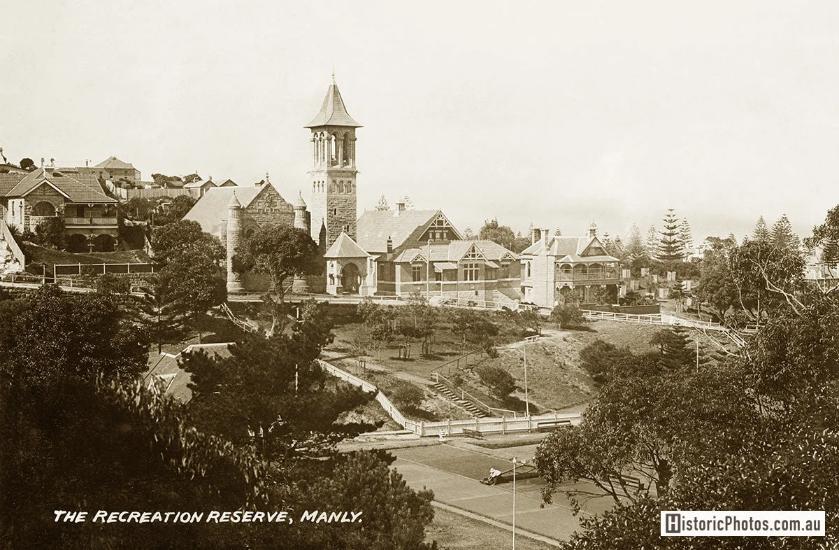 Ivanhoe Park And Bowling Lane, Manly NSW Australia 1907