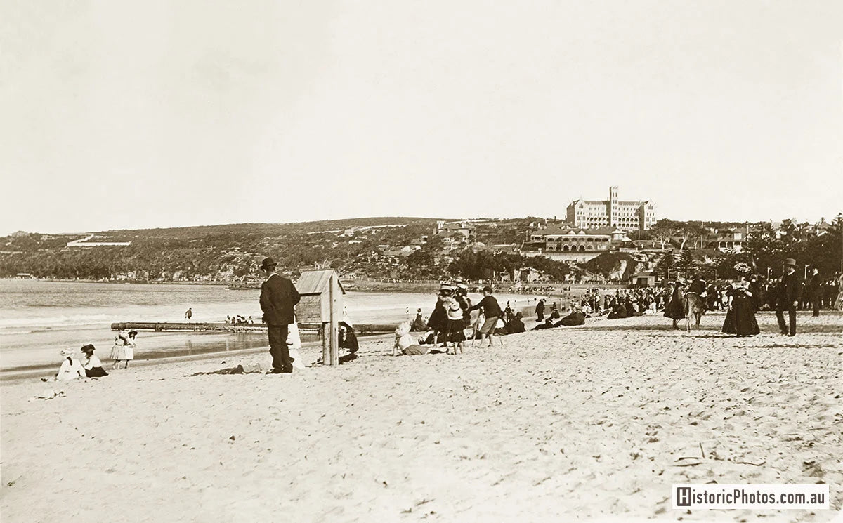 Ocean Beach, Manly NSW Australia c.1909