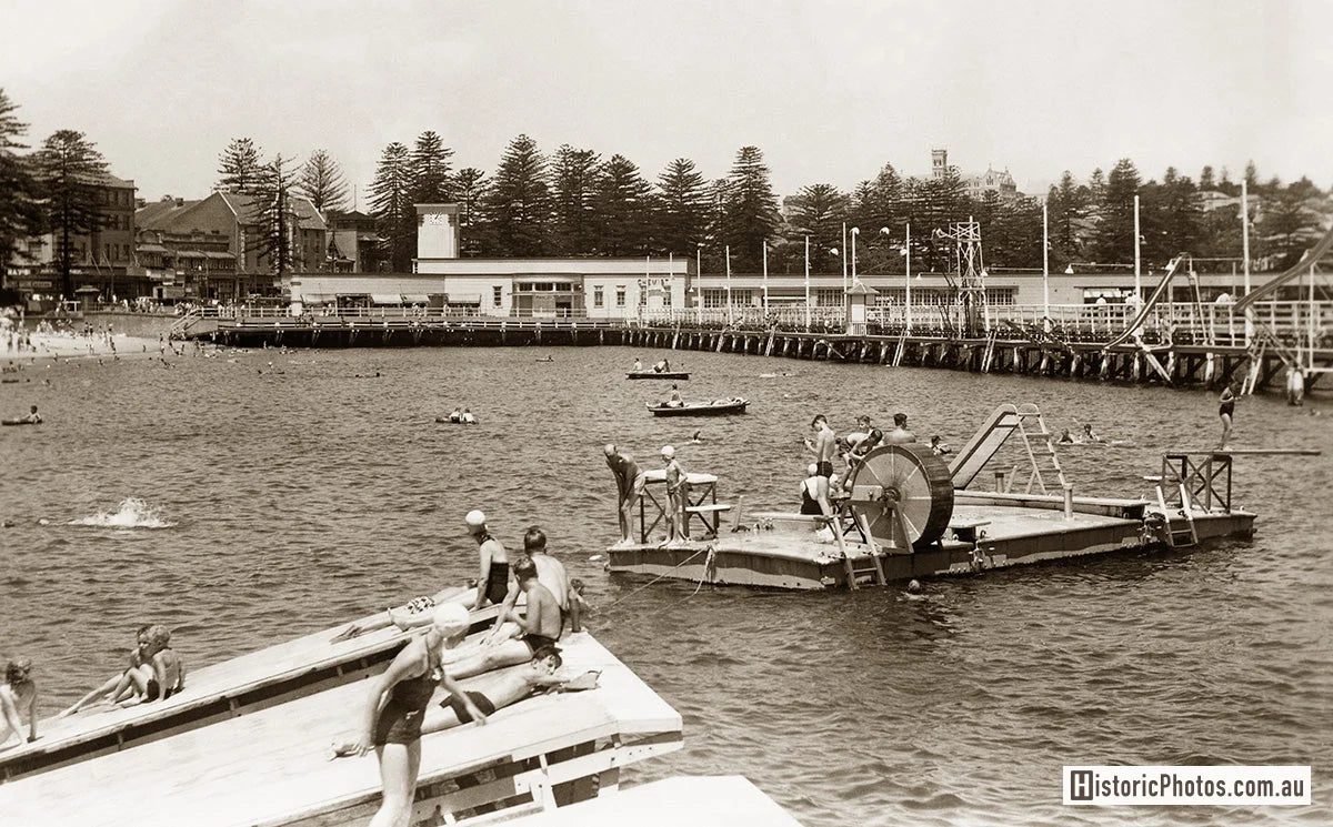 The Harbour Pool, Manly NSW Australia c.1948