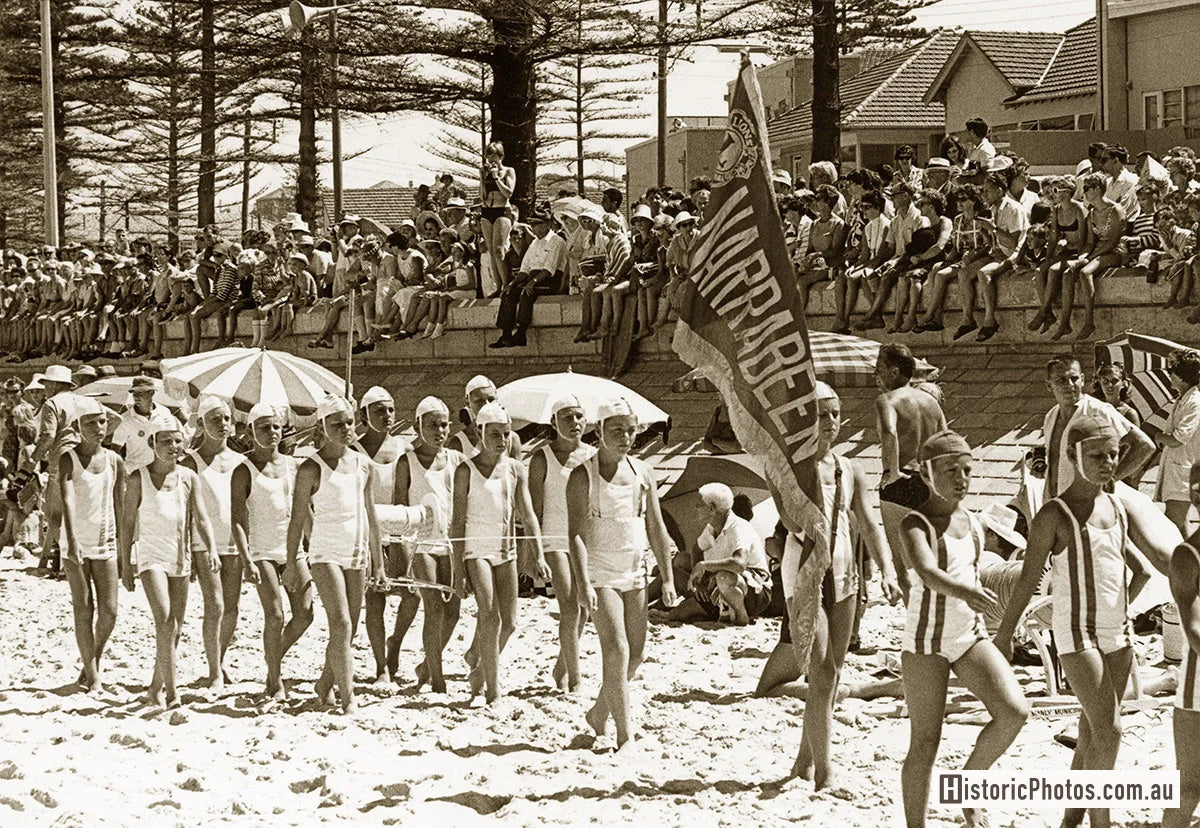 Narrabeen Life Surfing Club Parade, Manly NSW Australia c.1969