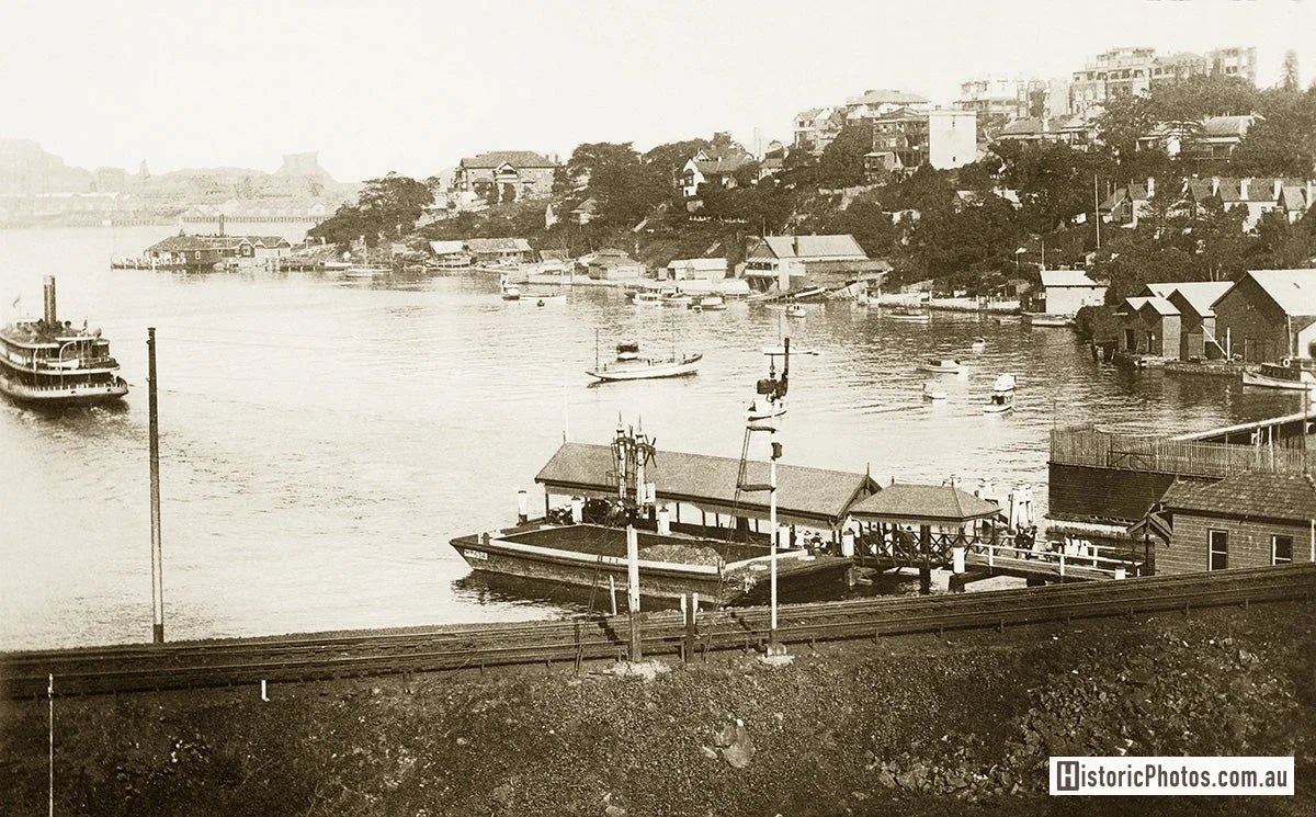 Lavender Bay And Wharf, Mc. Mahons PT. NSW Australia 1920s