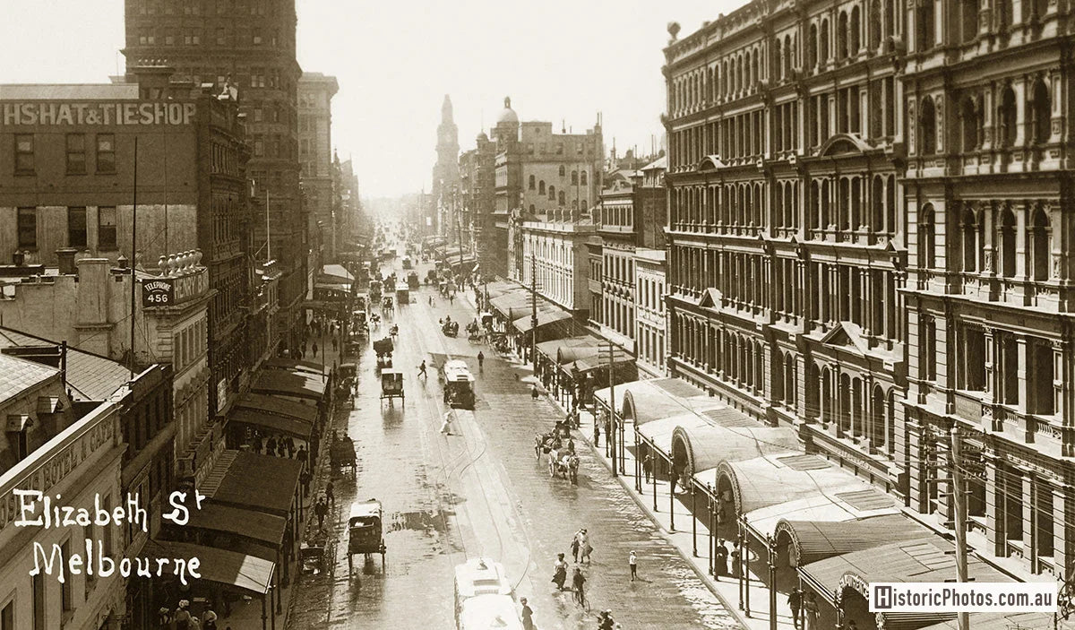 Elizabeth Street, Melbourne VIC Australia 1890s