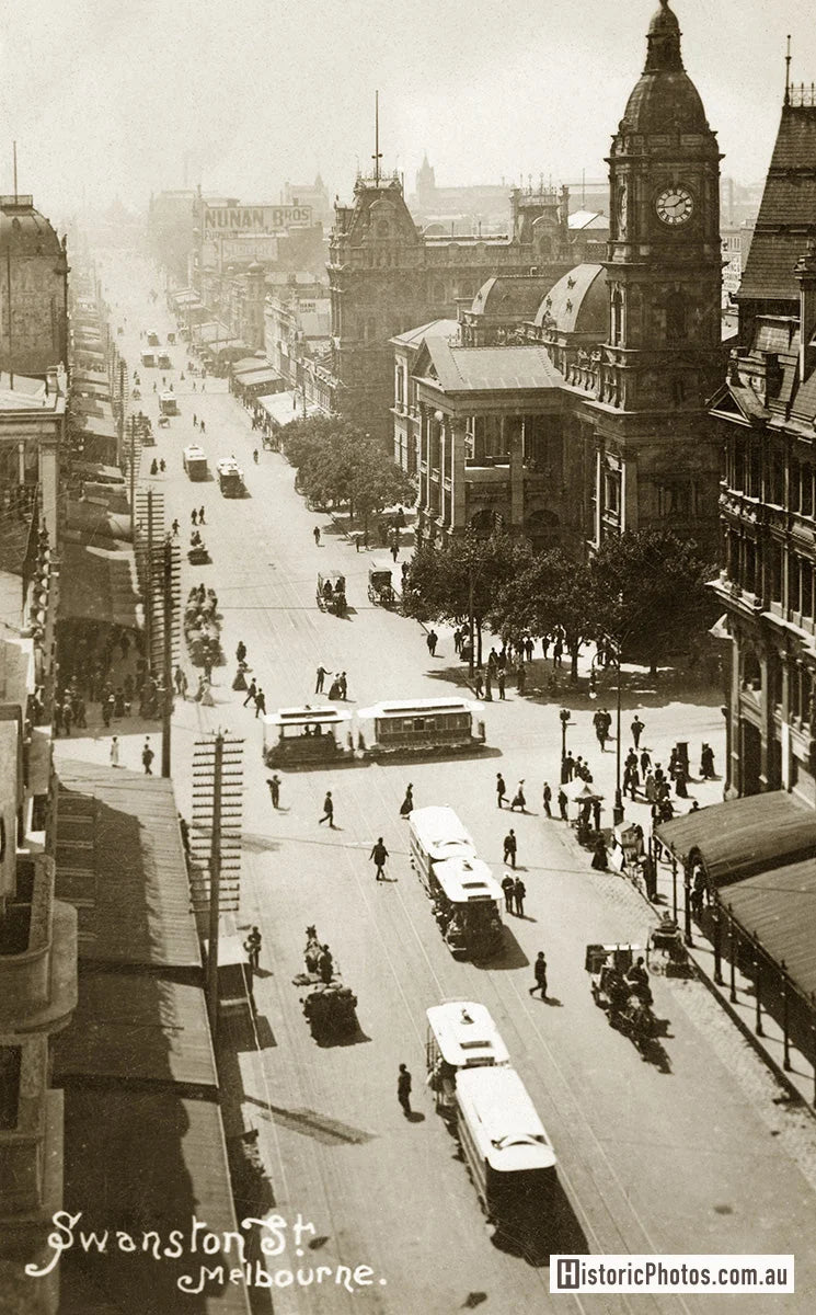 Swanston Street, Melbourne VIC Australia 1907