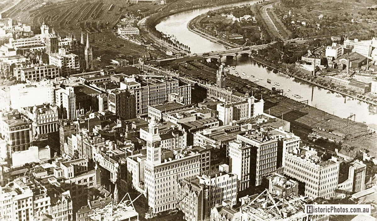 General View From The Air, Melbourne VIC Australia 1930s