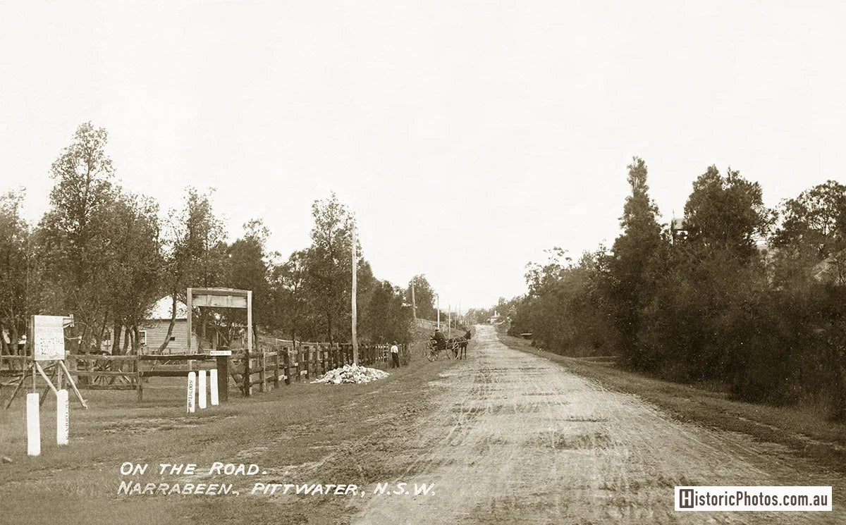 Looking South From Corner Of Pittwater Road And Waterloo Road, Narrabeen NSW Australia c.1900