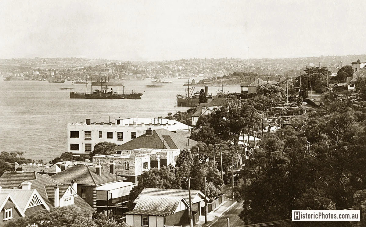 Sydney Harbour, Neutral Bay NSW Australia 1930s