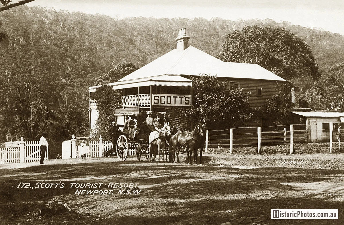 Scotts Tourist Resort Hotel, Newport NSW Australia c.1910