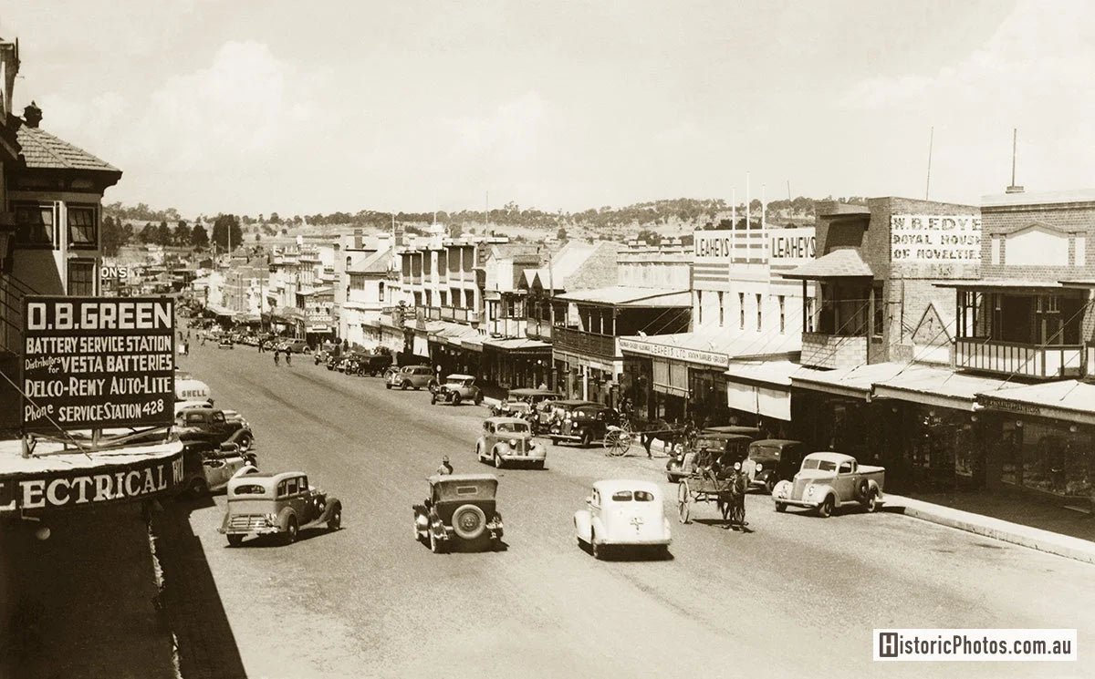 Summer Street, Orange NSW Australia 1940s