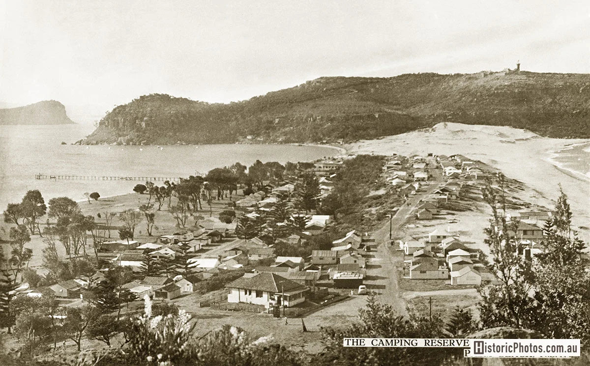 The Camping Reserve And Barrenjoey, Palm Beach NSW Australia 1930s