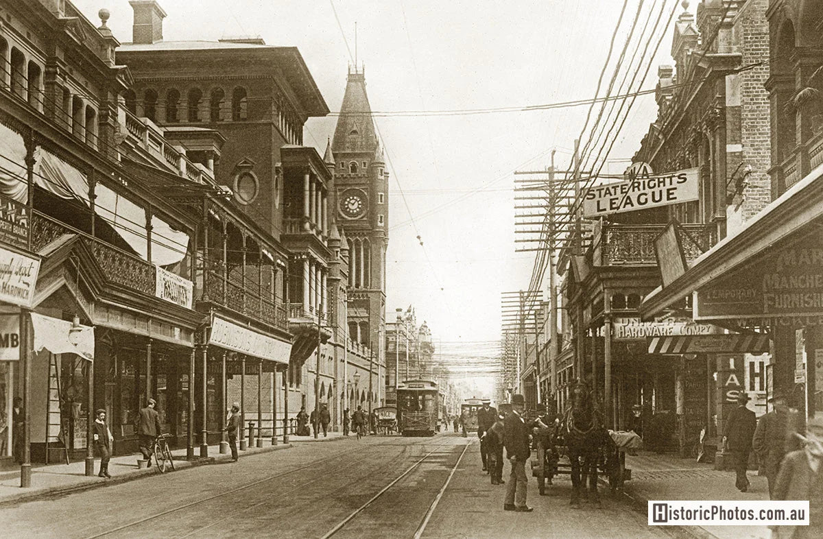 Hay Street, Perth WA Australia 1900s