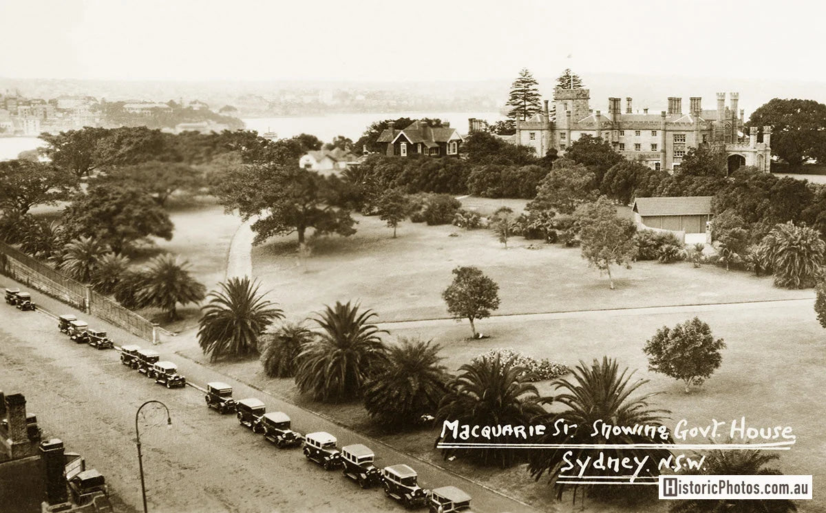 Macquarie Street And Government House, Sydney NSW Australia 1920s
