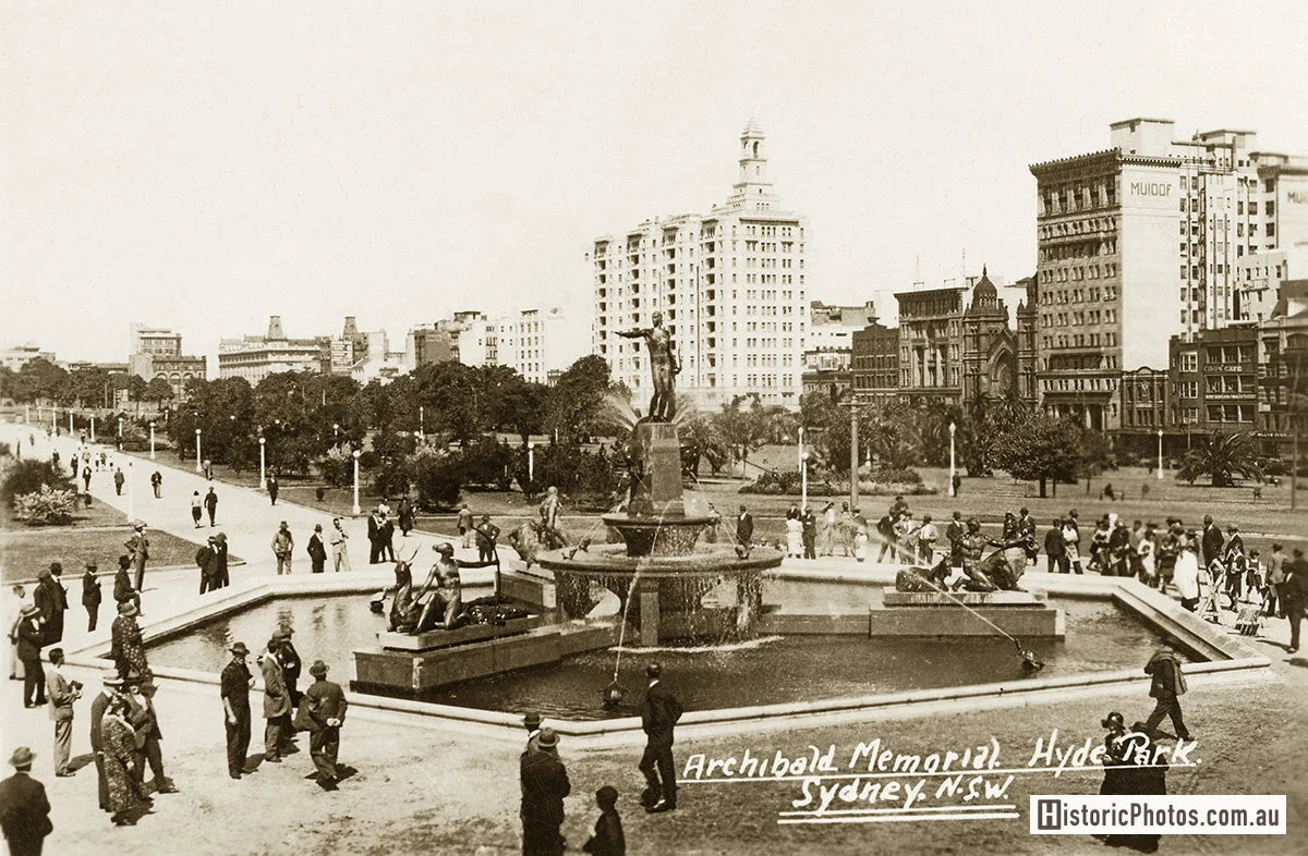 Archibald Memorial In Hyde Park, Sydney NSW Australia c.1934