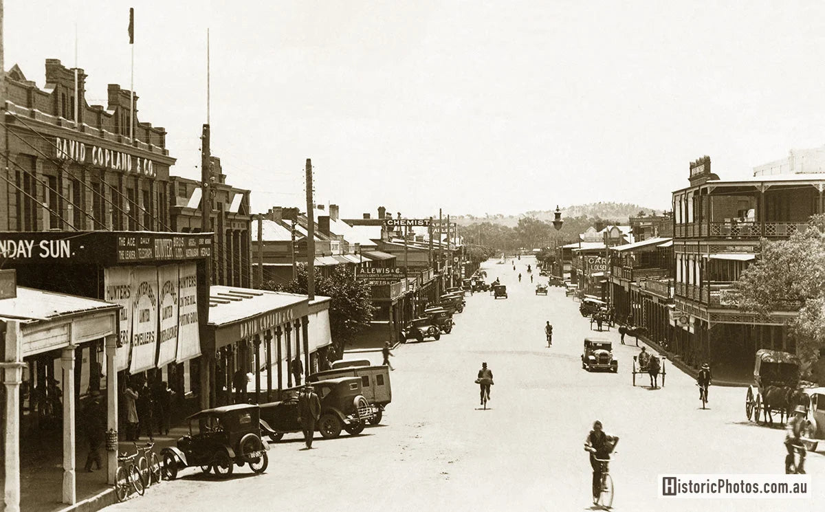 Fitzmaurice Street, Wagga Wagga NSW Australia 1920s