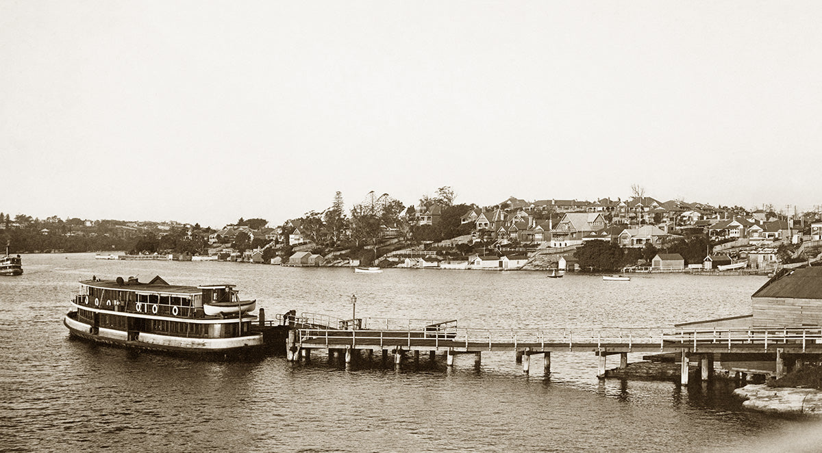 Bridge Wharf, Drummoyne NSW Australia 1920s