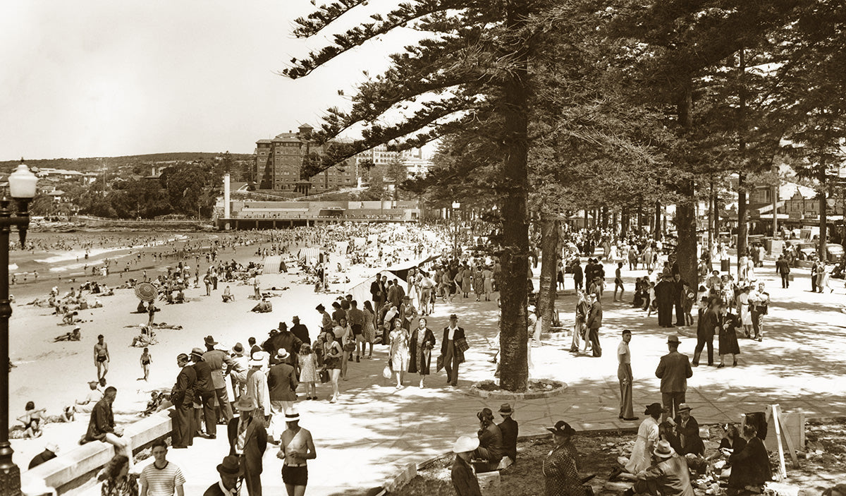 Ocean Beach And Promenade, Manly NSW Australia 1930s