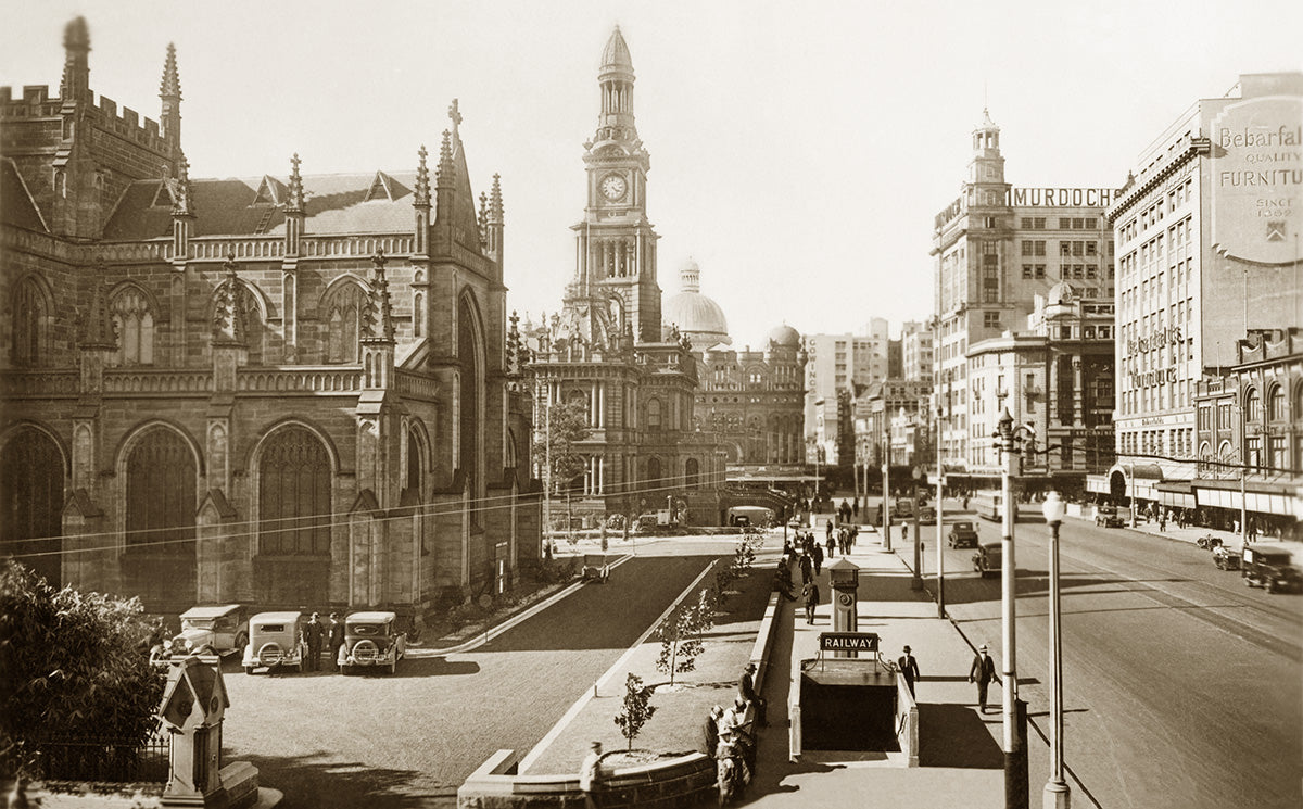George Street, Sydney NSW Australia 1930s