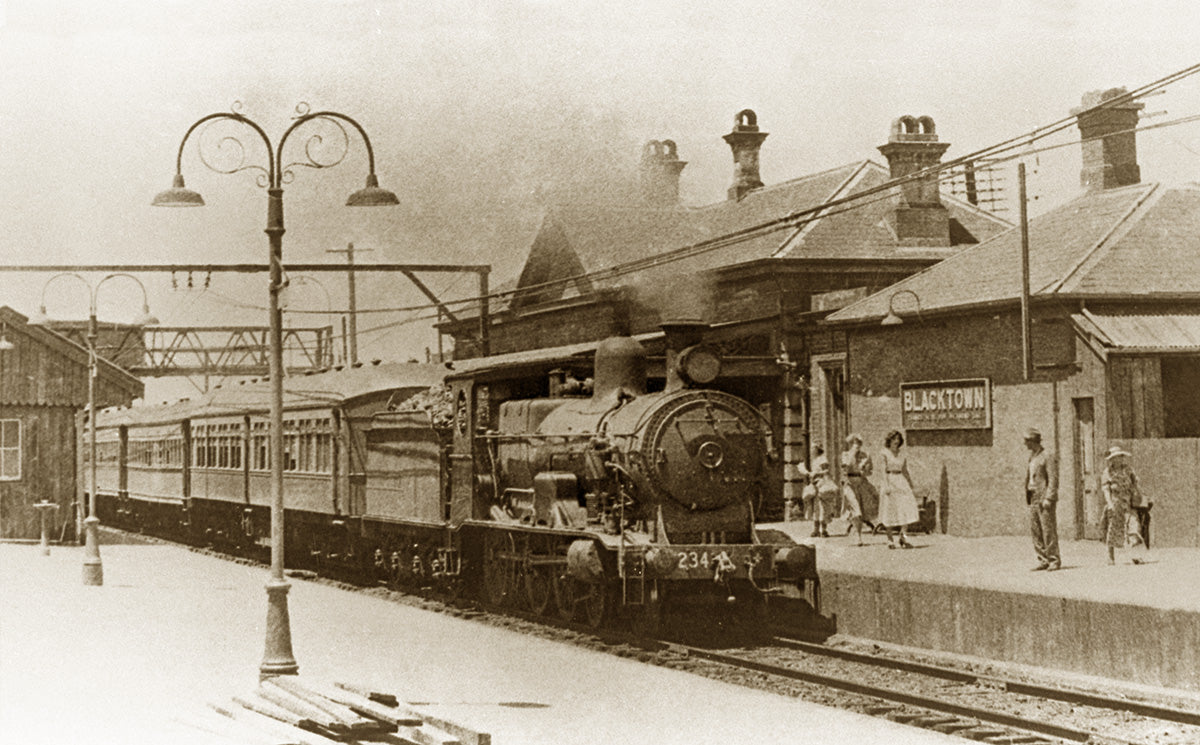Railway Station, Blacktown NSW Australia 1955