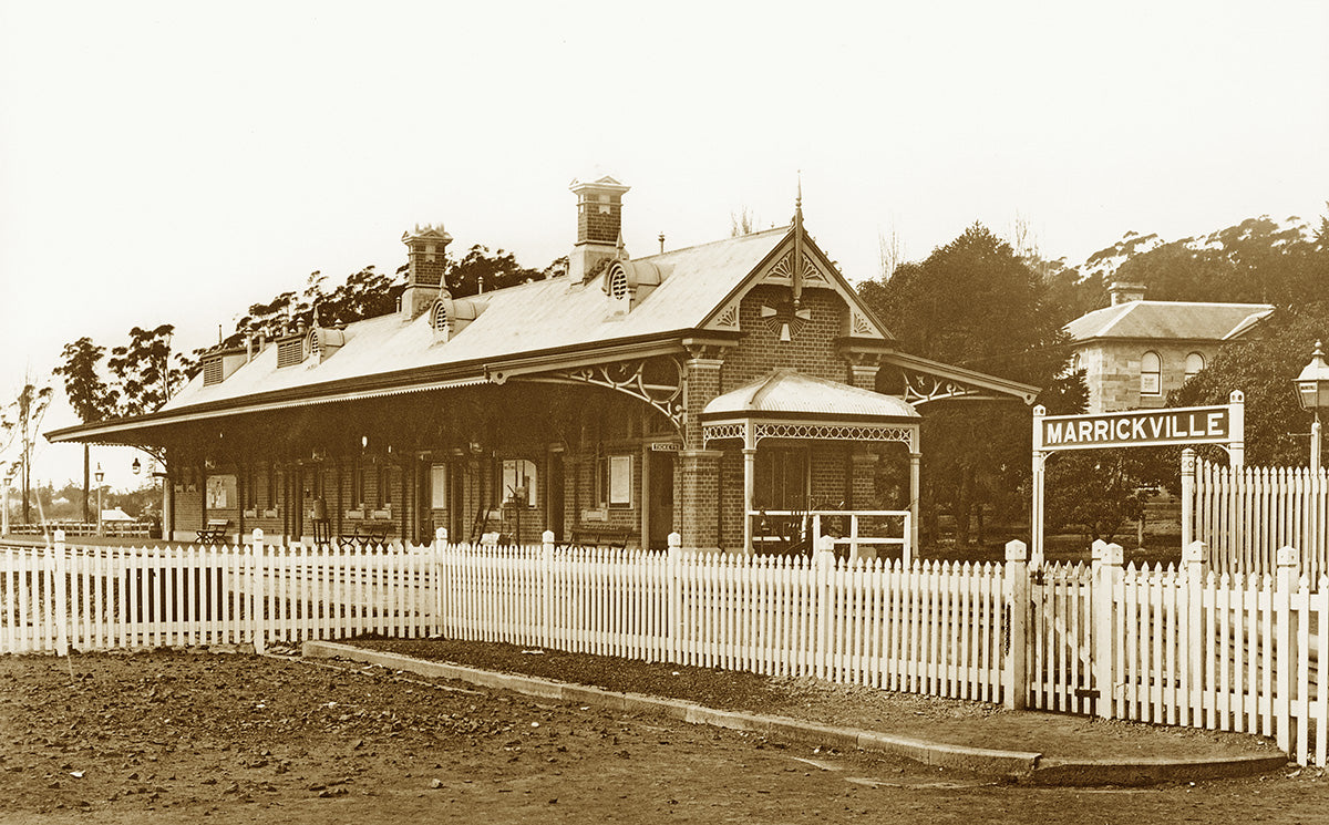 Railway Station, Marrickville NSW Australia c.1895