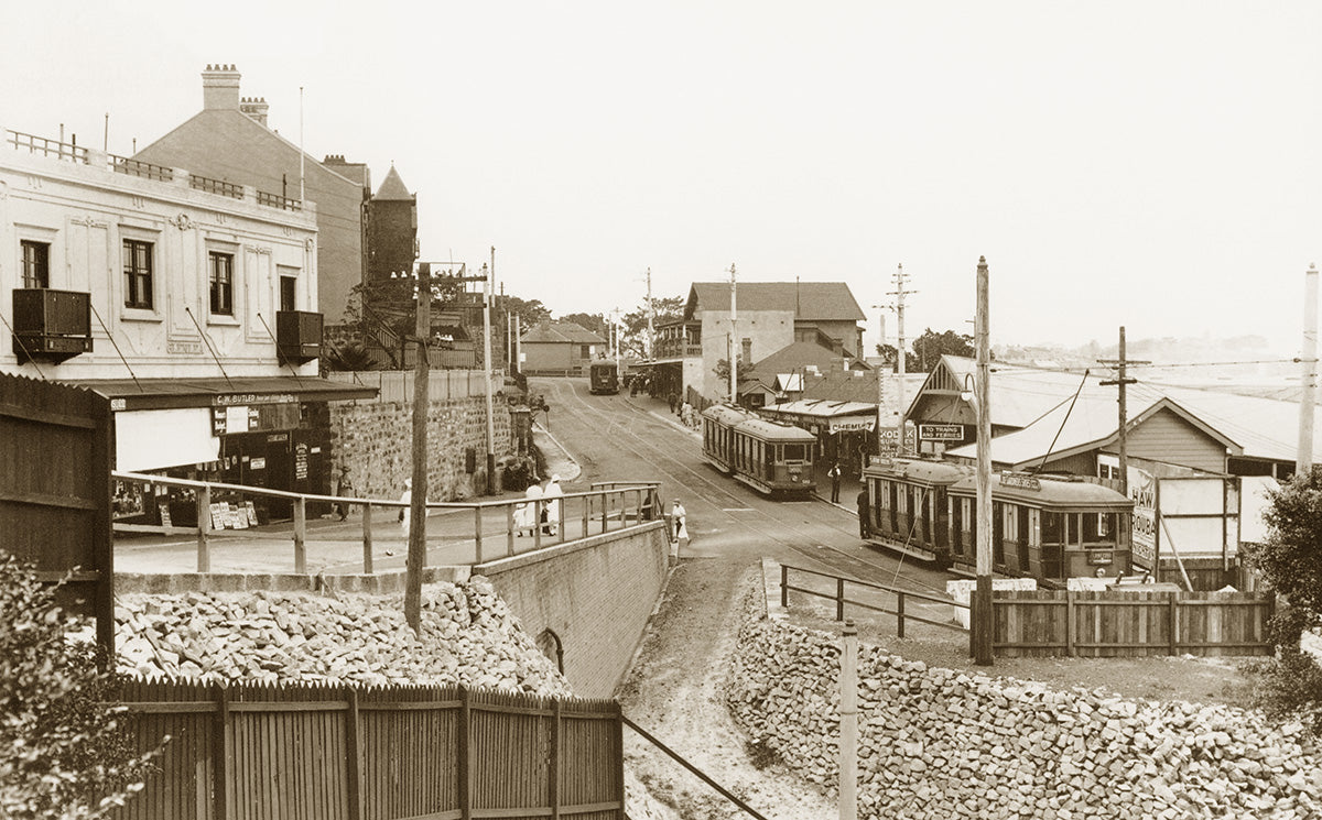 New Trams Terminus, Milsons Point. NSW Australia c.1926