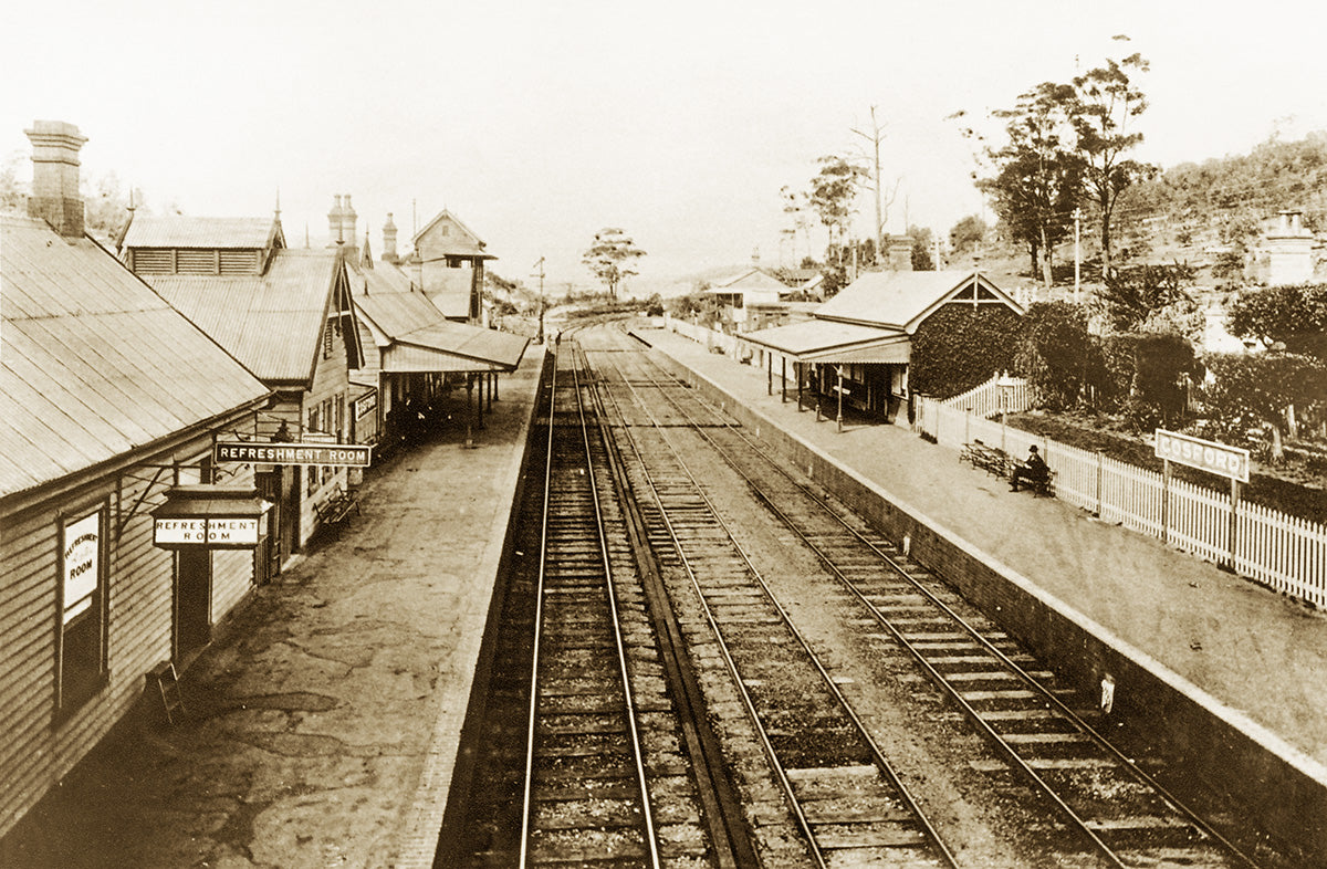Railway Station - Looking South, Gosford NSW Australia 1902