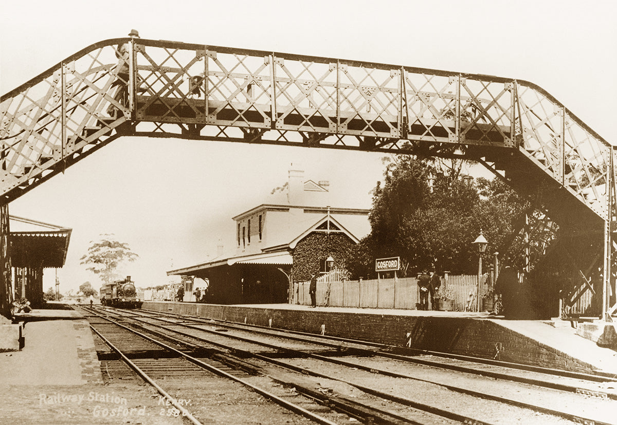 Railway Station, Gosford NSW Australia 1910