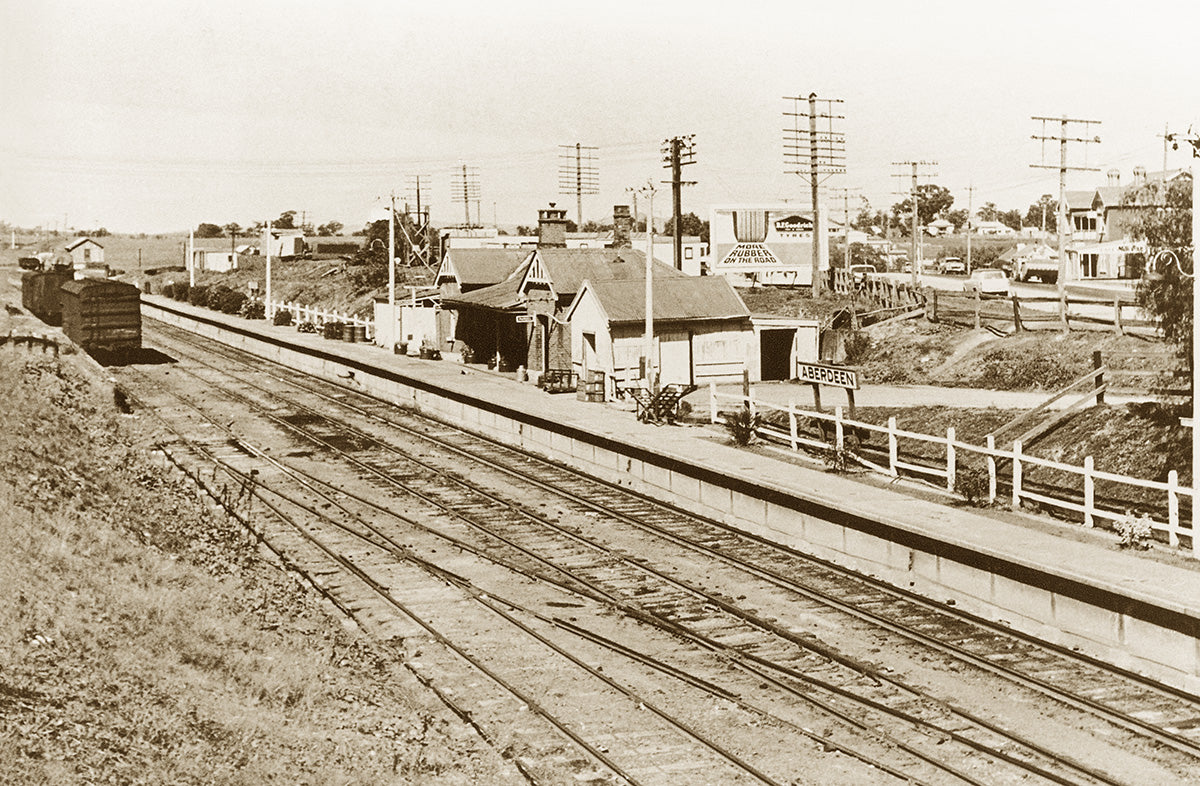 Railway Station, Aberdeen NSW Australia c.1958