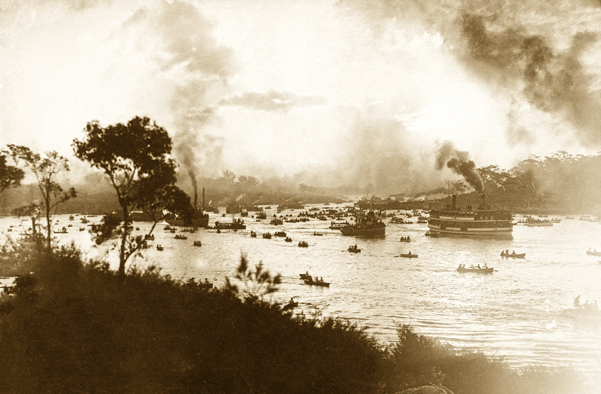 Rowing Competition - Parramatta River, Sydney NSW Australia c.1904