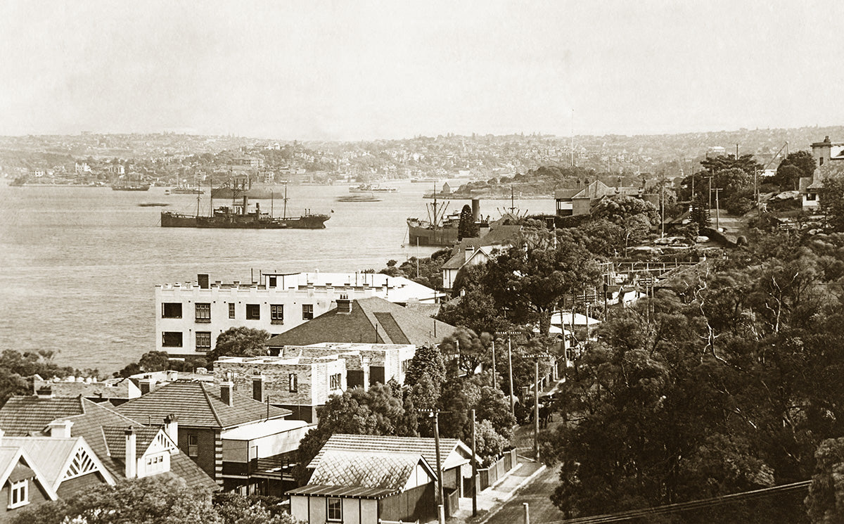 Sydney Harbour, Neutral Bay NSW Australia 1930s