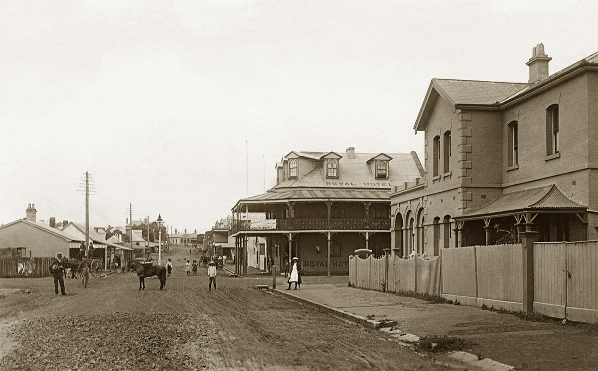 Macquarie Street, Liverpool NSW Australia 1900s