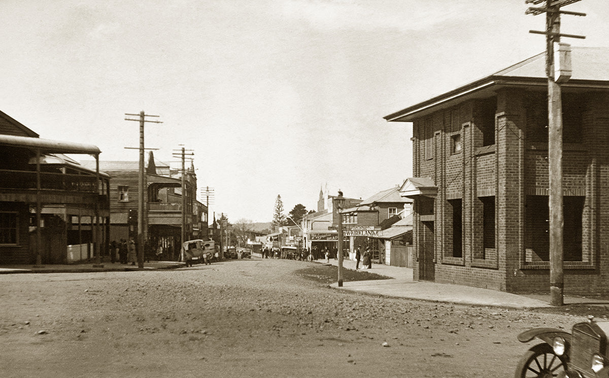 Hyde Street - Looking East, Bellingen NSW Australia 1920s