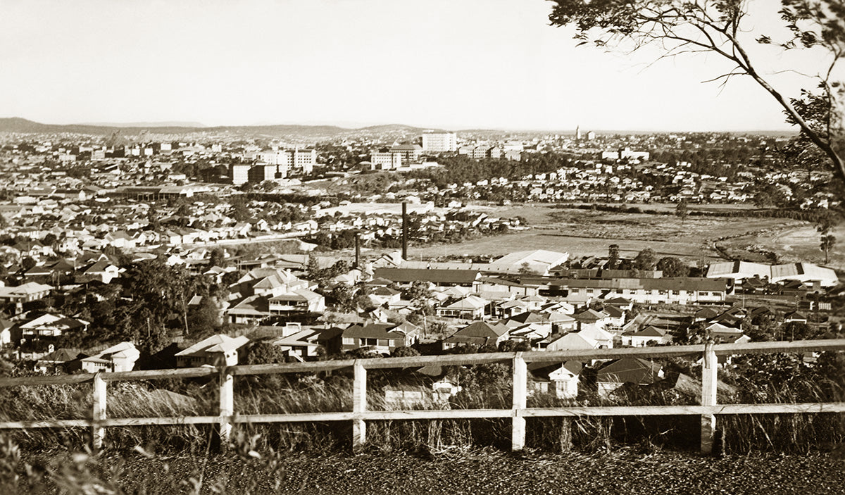 Aerial View From Eildon Hill, Brisbane QLD Australia 1930s