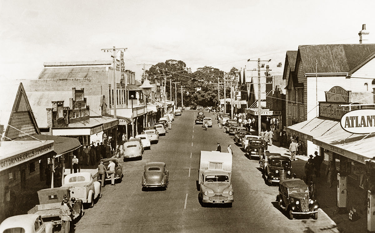 Main Street, Maclean NSW Australia 1940s