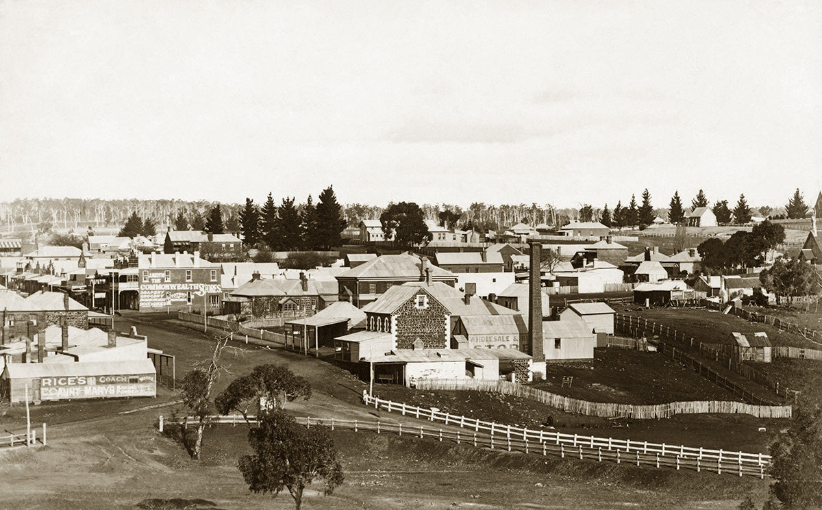 General View Of Town, Crookwell NSW Australia 1900s