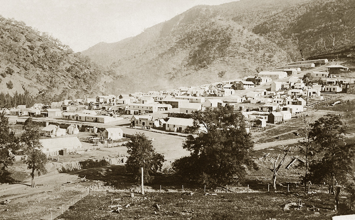 Aerial View, Barren Jack City NSW Australia 1908