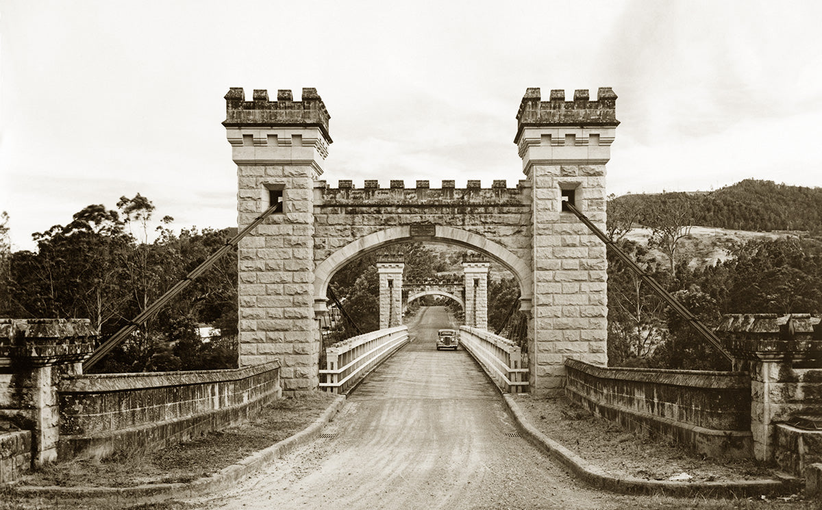 Hampden Bridge, Kangaroo Valley NSW Australia 1930s