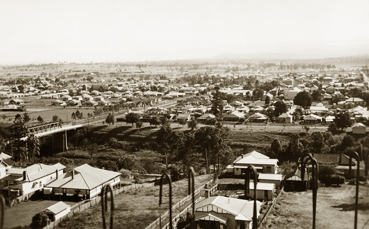 Aerial View, Casino NSW Australia 1930s