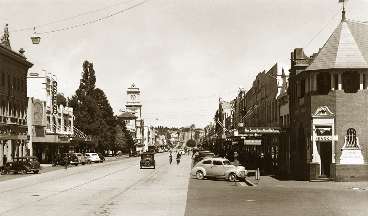 Auburn Street, Goulburn NSW Australia 1950s