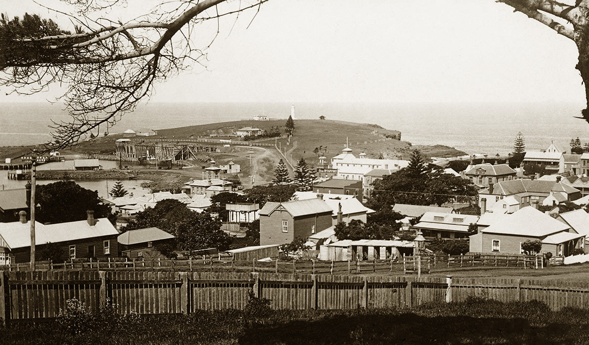 Aerial View - Looking East, Kiama NSW Australia 1920s