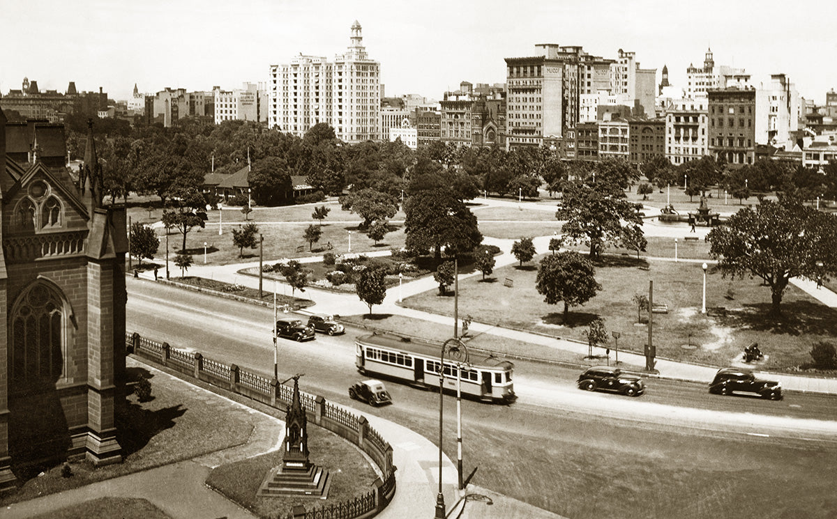 Hyde Park, Sydney NSW Australia 1940s