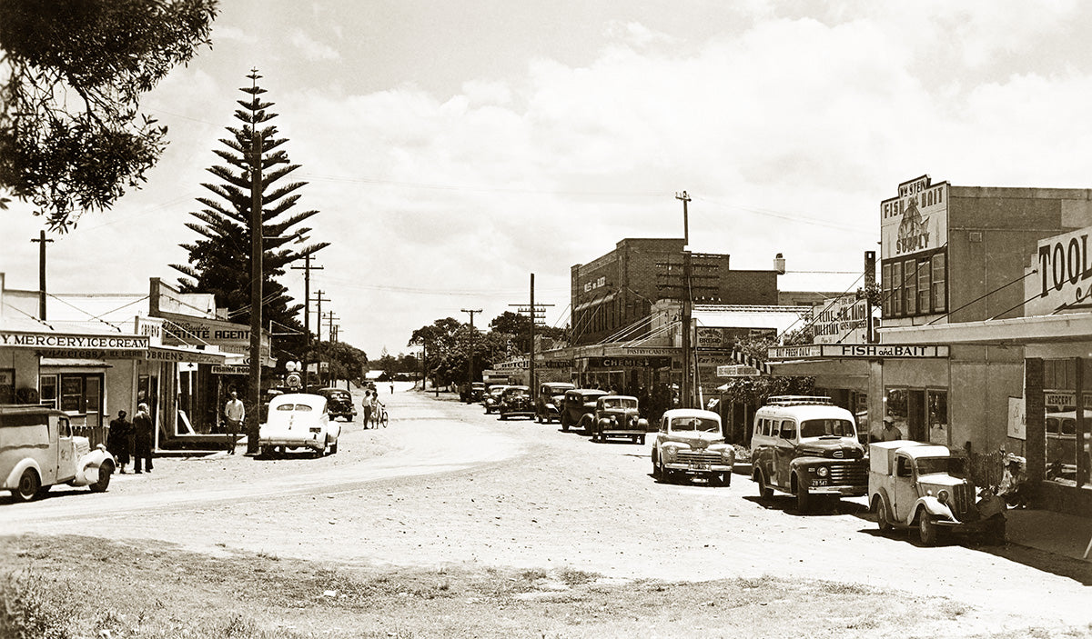 Wharf Street, Forster NSW Australia 1950s