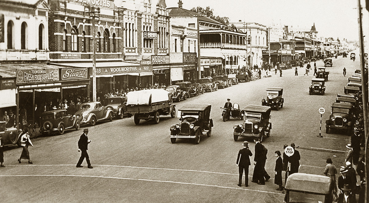 Ruthven Street, Toowoomba QLD Australia c.1929