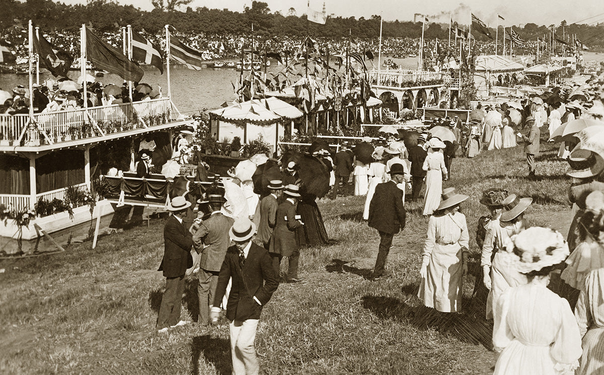 House Boats On Yarra River, Henley VIC Australia 1909