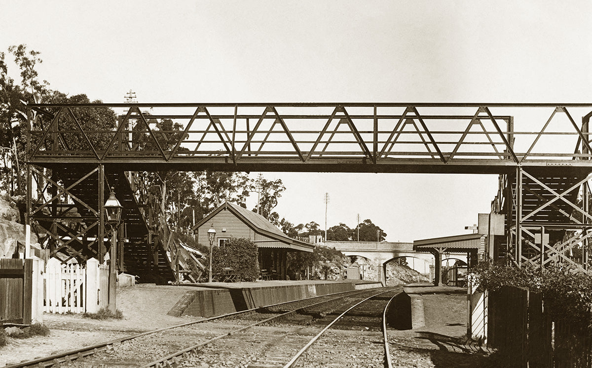 Railway Station, Meadow Bank NSW Australia 1907