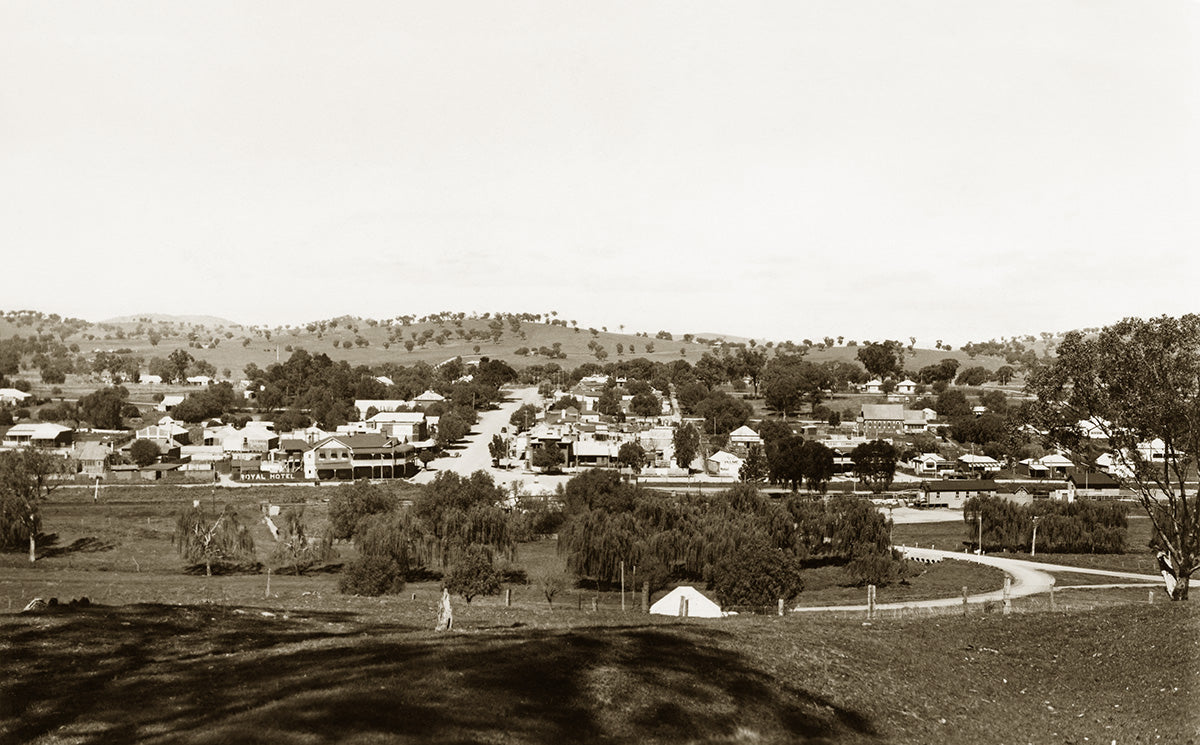 General View Of Township, Woodstock NSW Australia 1952
