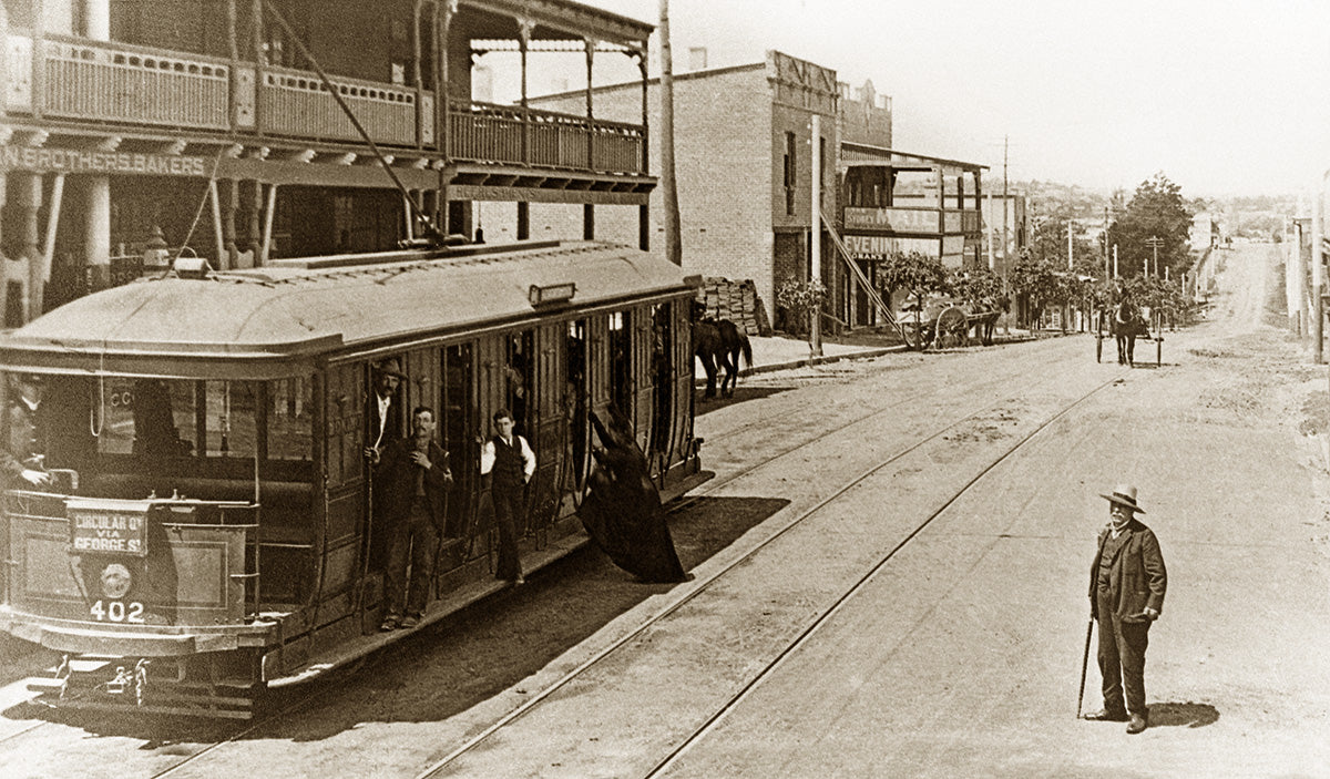 Tram On Ramsay Street, Haberfield NSW Australia c.1910