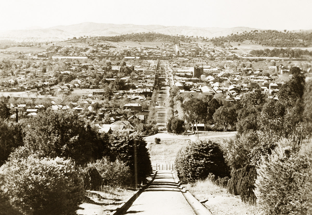 Aerial View From Soldiers Memorial, Albury NSW Australia 1950s