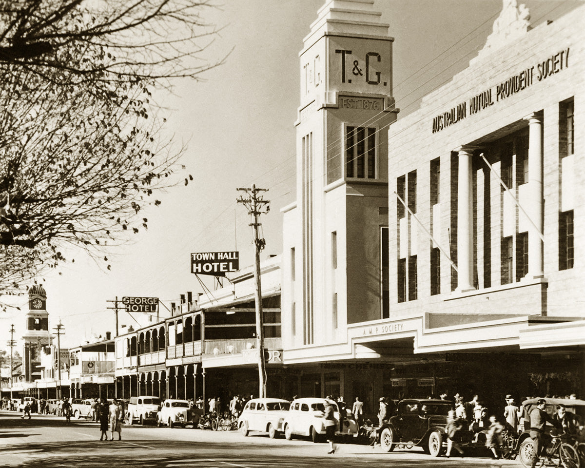 Dean Street, Albury NSW Australia c.1950