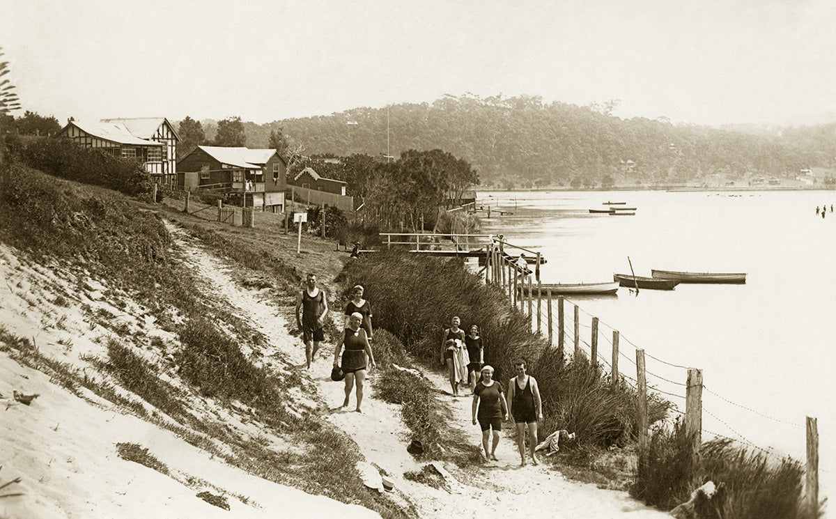 Narrabeen Lake And Ocean Street - Seen From Birdwood Park, Narrabeen NSW Australia c.1910